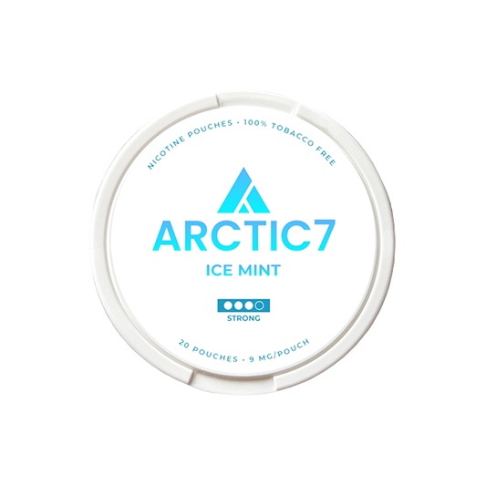 9mg Arctic7 Ice Mint Slim Nicotine Pouches - 20 Pouches