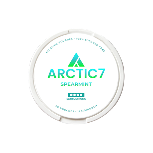 11mg Arctic7 Spearmint Slim Nicotine Pouches - 20 Pouches