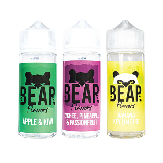0mg Bear Flavours E liquid Shortfill 100ml (70VG/30PG)